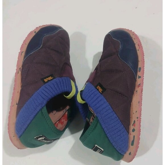 Teva x Cotopaxi ReEmber Slip On Shoes Mocs Size 6 Burgundy Green Granola Girl - Picture 5 of 9